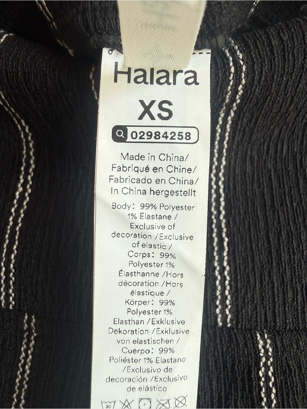 HALARA Black Pinstriped High Waist Shorts - Picture 3 of 5